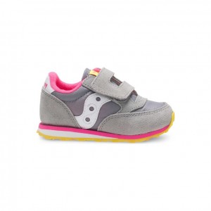 Big Kids' Saucony Jazz Hook & Loop Sneakers Grey | SOUTHAFRICA-TIM