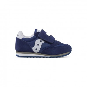 Big Kids' Saucony Jazz Hook & Loop Sneakers Navy | SOUTHAFRICA-QIA