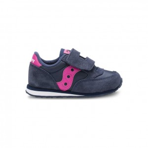 Little Kids' Saucony Baby Jazz Hook & Loop Sneakers Navy | SOUTHAFRICA-SDE