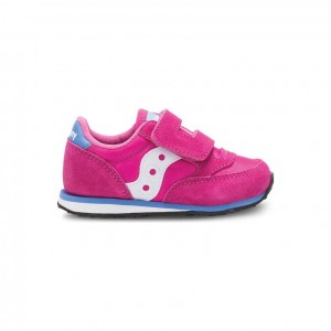 Little Kids' Saucony Baby Jazz Hook & Loop Sneakers Pink | SOUTHAFRICA-MJV