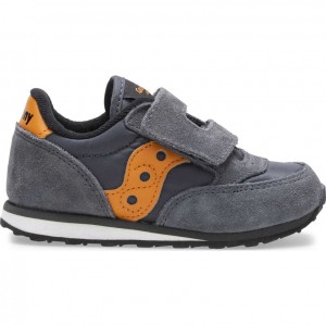 Little Kids' Saucony Baby Jazz Hook & Loop Sneakers Grey | SOUTHAFRICA-QMI