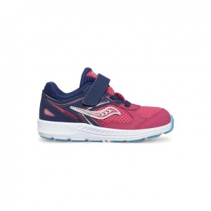 Little Kids' Saucony Cohesion 14 A/C Jr. Sneakers Pink / Navy | SOUTHAFRICA-MKY