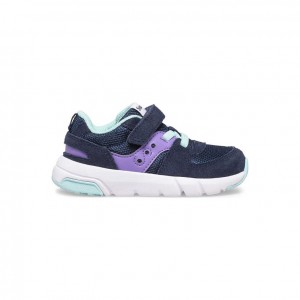 Little Kids' Saucony Jazz Lite 2.0 Sneakers Navy / Purple | SOUTHAFRICA-LSH