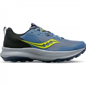 Men's Saucony Blaze TR Trail Running Shoes Blue / Black | SOUTHAFRICA-NSF