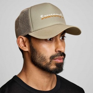 Men's Saucony Foamie Trucker Hats Olive | SOUTHAFRICA-ZLS