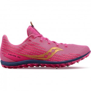 Men's Saucony Havok XC 3 Spikes Pink | SOUTHAFRICA-PXH