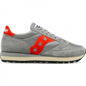 Men's Saucony Jazz 81 Sneakers Grey / Red | SOUTHAFRICA-JWY