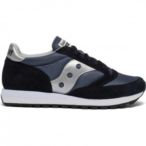 Men's Saucony Jazz 81 Sneakers Navy / Silver | SOUTHAFRICA-HVJ