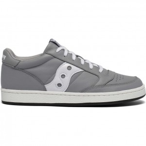 Men's Saucony Jazz Court Sneakers Grey / White | SOUTHAFRICA-XBK