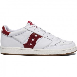 Men's Saucony Jazz Court Sneakers White / Red | SOUTHAFRICA-TUA