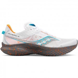 Men's Saucony Kinvara 14 Running Shoes White | SOUTHAFRICA-LUO