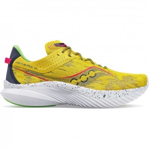 Men's Saucony Kinvara 14 Running Shoes Yellow | SOUTHAFRICA-BXU