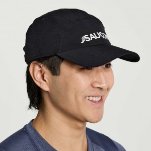 Men's Saucony Outpace Hat Black | SOUTHAFRICA-FNK