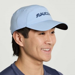 Men's Saucony Outpace Hat Blue | SOUTHAFRICA-FKI