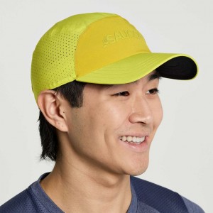 Men's Saucony Outpace Hat Yellow | SOUTHAFRICA-VCE