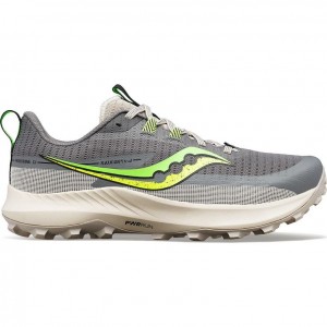 Men's Saucony Peregrine 13 Trail Running Shoes Grey | SOUTHAFRICA-IZU