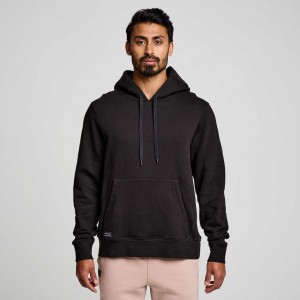 Men's Saucony Recovery Hoodie Black | SOUTHAFRICA-YDH