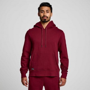 Men's Saucony Recovery Hoodie Red | SOUTHAFRICA-UCA