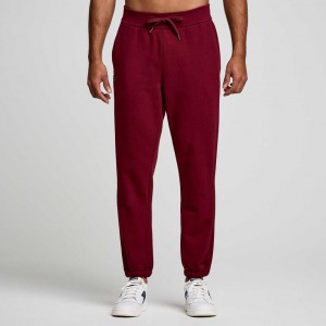 Men's Saucony Recovery Jogger Burgundy | SOUTHAFRICA-VZO