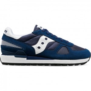 Men's Saucony Shadow Original Sneakers Navy / White | SOUTHAFRICA-JPS