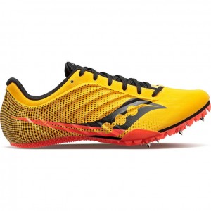 Men's Saucony Spitfire 5 Spikes Yellow | SOUTHAFRICA-LXF