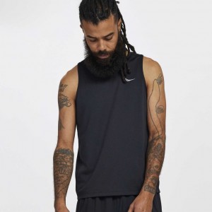 Men's Saucony Stopwatch Singlet Black | SOUTHAFRICA-ZUA