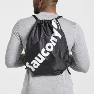 Men's Saucony String Bag Black | SOUTHAFRICA-NXV