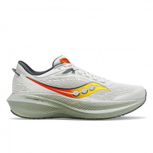 Men's Saucony Triumph 21 Running Shoes White | SOUTHAFRICA-ZVA