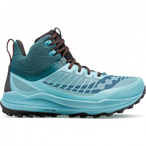 Men's Saucony Ultra Ridge GTX Trail Running Shoes Turquoise | SOUTHAFRICA-PDV