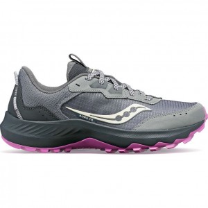 Women's Saucony Aura TR Wide Running Shoes Grey | SOUTHAFRICA-TRZ