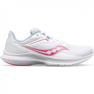 Women's Saucony Convergence Running Shoes White / Pink | SOUTHAFRICA-YHX