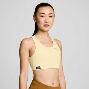 Women's Saucony Fortify Bra Yellow | SOUTHAFRICA-CPA