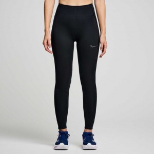 Women's Saucony Fortify Viz Tight Black | SOUTHAFRICA-LKV