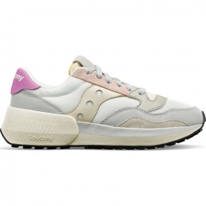 Women's Saucony Jazz NXT Sneakers White / Grey / Rose | SOUTHAFRICA-YQN