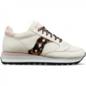 Women's Saucony Jazz Triple Sneakers White / Leopard | SOUTHAFRICA-XIR