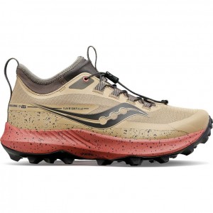 Women's Saucony Peregrine 13 ST Trail Running Shoes Brown | SOUTHAFRICA-JBP