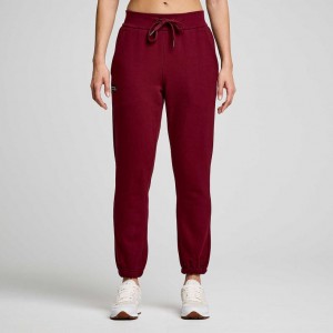 Women's Saucony Recovery Jogger Burgundy | SOUTHAFRICA-YEN