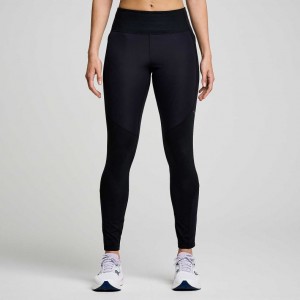 Women's Saucony Runshield Tight Black | SOUTHAFRICA-HTB