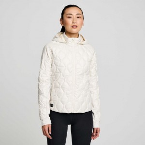 Women's Saucony Solstice Oysterpuff Jacket White | SOUTHAFRICA-QZN