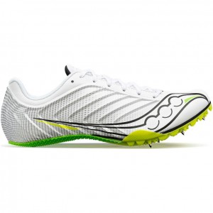 Women's Saucony Spitfire 5 Spikes White | SOUTHAFRICA-HYC