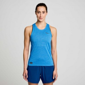 Women's Saucony Stopwatch Singlet Blue | SOUTHAFRICA-TJC