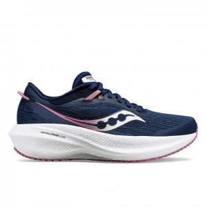 Women's Saucony Triumph 21 Running Shoes Navy | SOUTHAFRICA-MWS