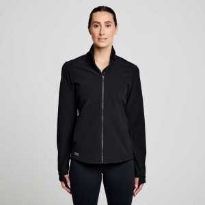 Women's Saucony Triumph Jacket Black | SOUTHAFRICA-RGX