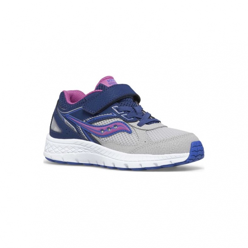 Big Kids' Saucony Cohesion 14 A/C Sneakers Navy / Grey | SOUTHAFRICA-VWA