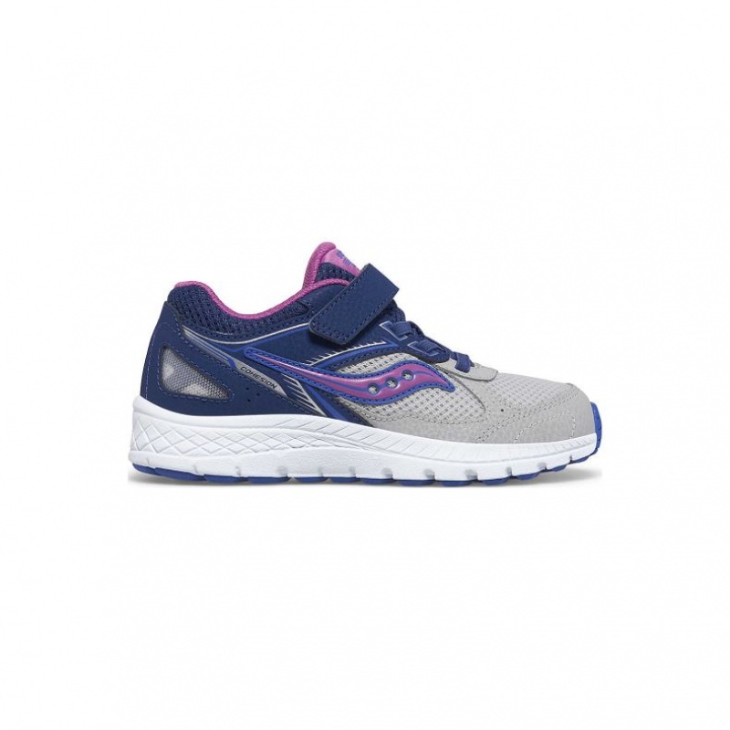 Big Kids\' Saucony Cohesion 14 A/C Sneakers Navy / Grey | SOUTHAFRICA-VWA