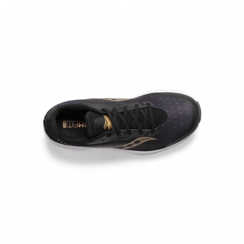 Big Kids' Saucony Endorphin KDZ Sneakers Black / Gold | SOUTHAFRICA-QVD