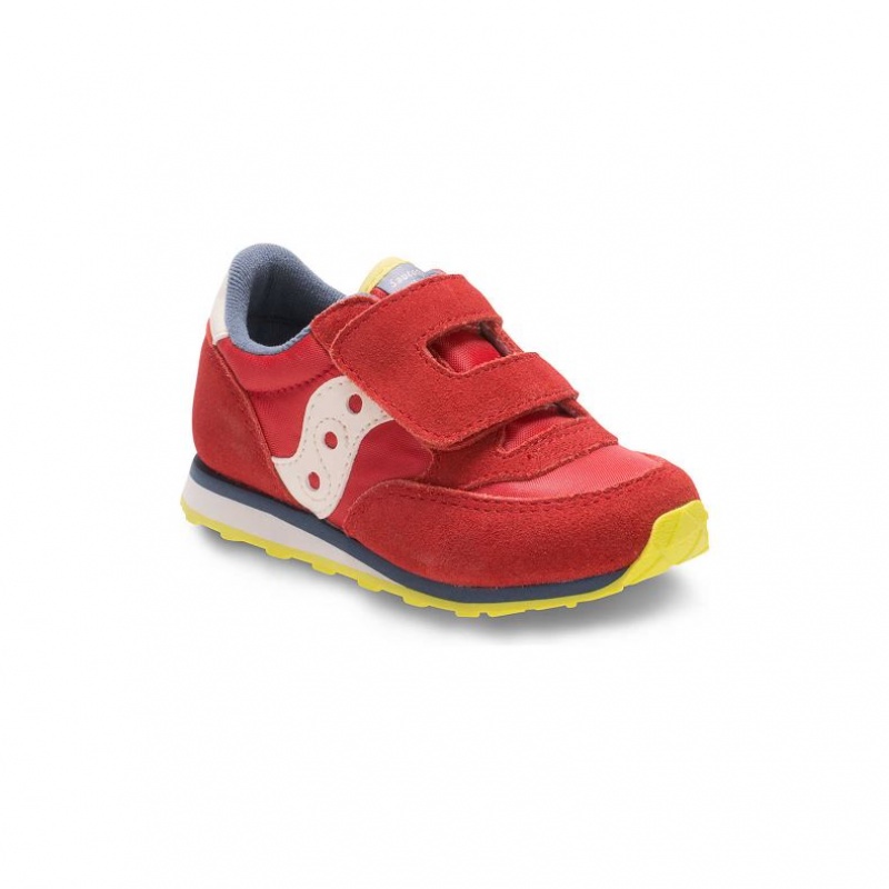 Big Kids' Saucony Jazz Hook & Loop Sneakers Red | SOUTHAFRICA-ZSD