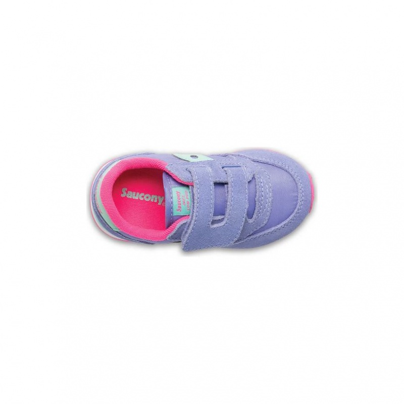 Big Kids' Saucony Jazz Hook & Loop Sneakers Purple | SOUTHAFRICA-YIG