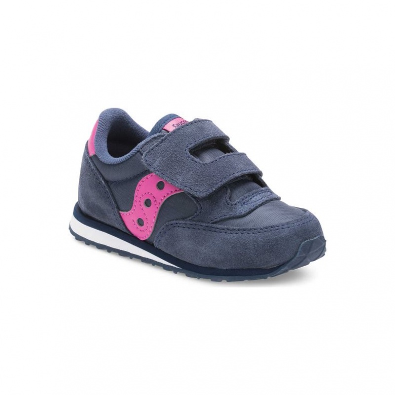 Big Kids' Saucony Jazz Hook & Loop Sneakers Navy | SOUTHAFRICA-PHK