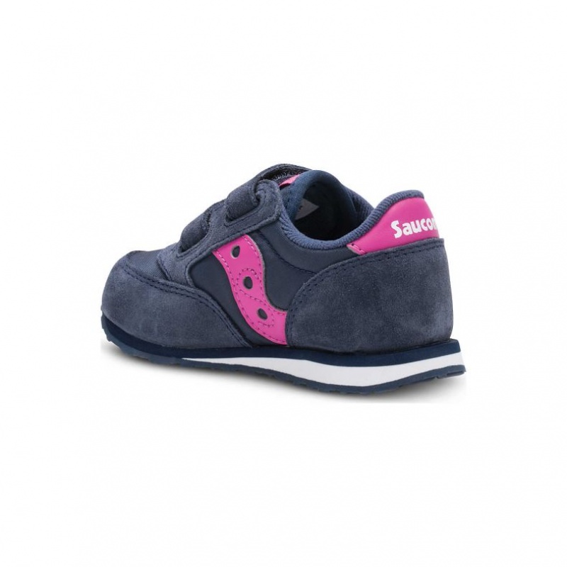 Big Kids' Saucony Jazz Hook & Loop Sneakers Navy | SOUTHAFRICA-PHK